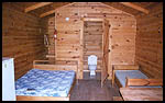 Inside the Cub Cabins.